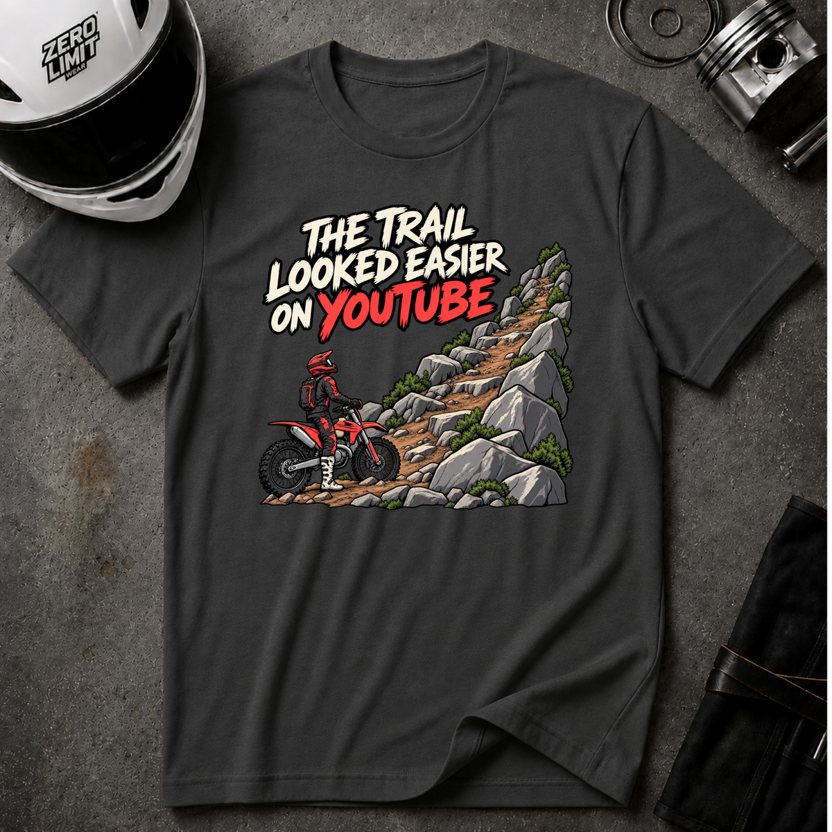 TRAIL LOOKED EASIER T-SHIRT
