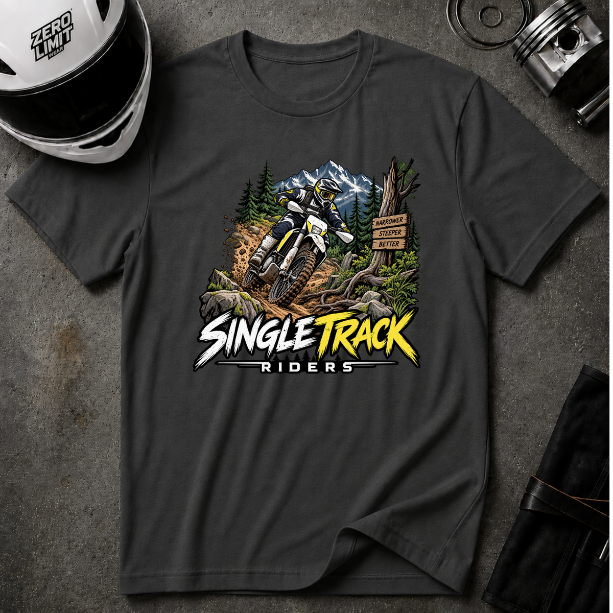 SINGLE TRACK RIDERS T-SHIRT