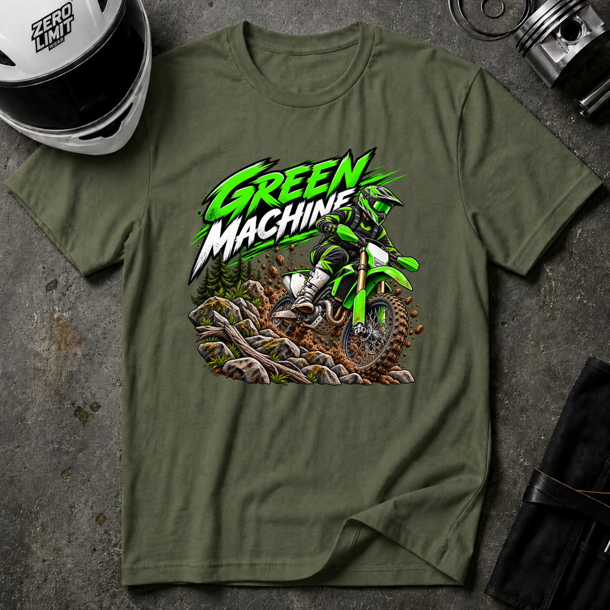 GREEN MACHINE T-SHIRT