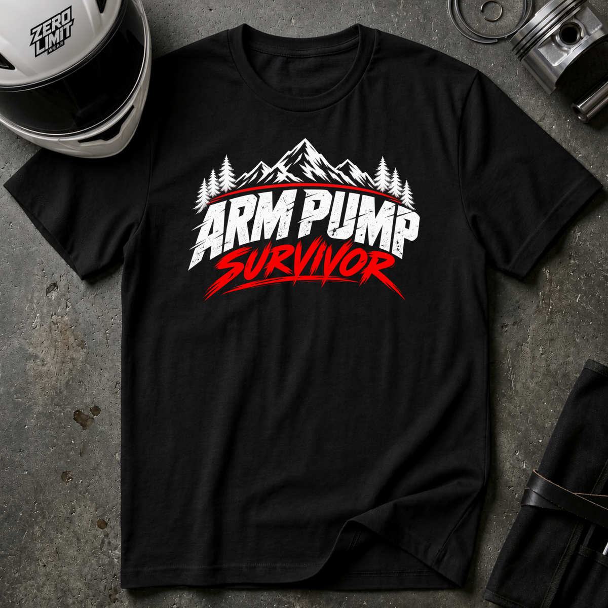 ARM PUMP SURVIVOR T-SHIRT