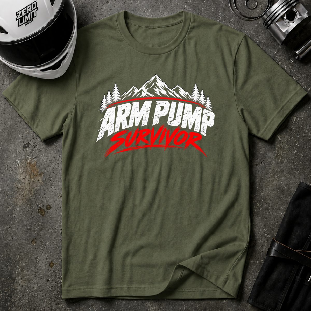 ARM PUMP SURVIVOR T-SHIRT