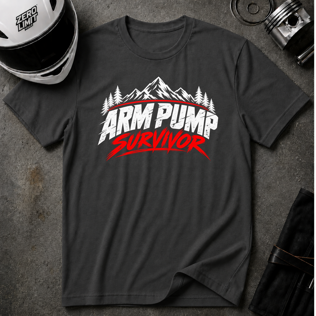 ARM PUMP SURVIVOR T-SHIRT