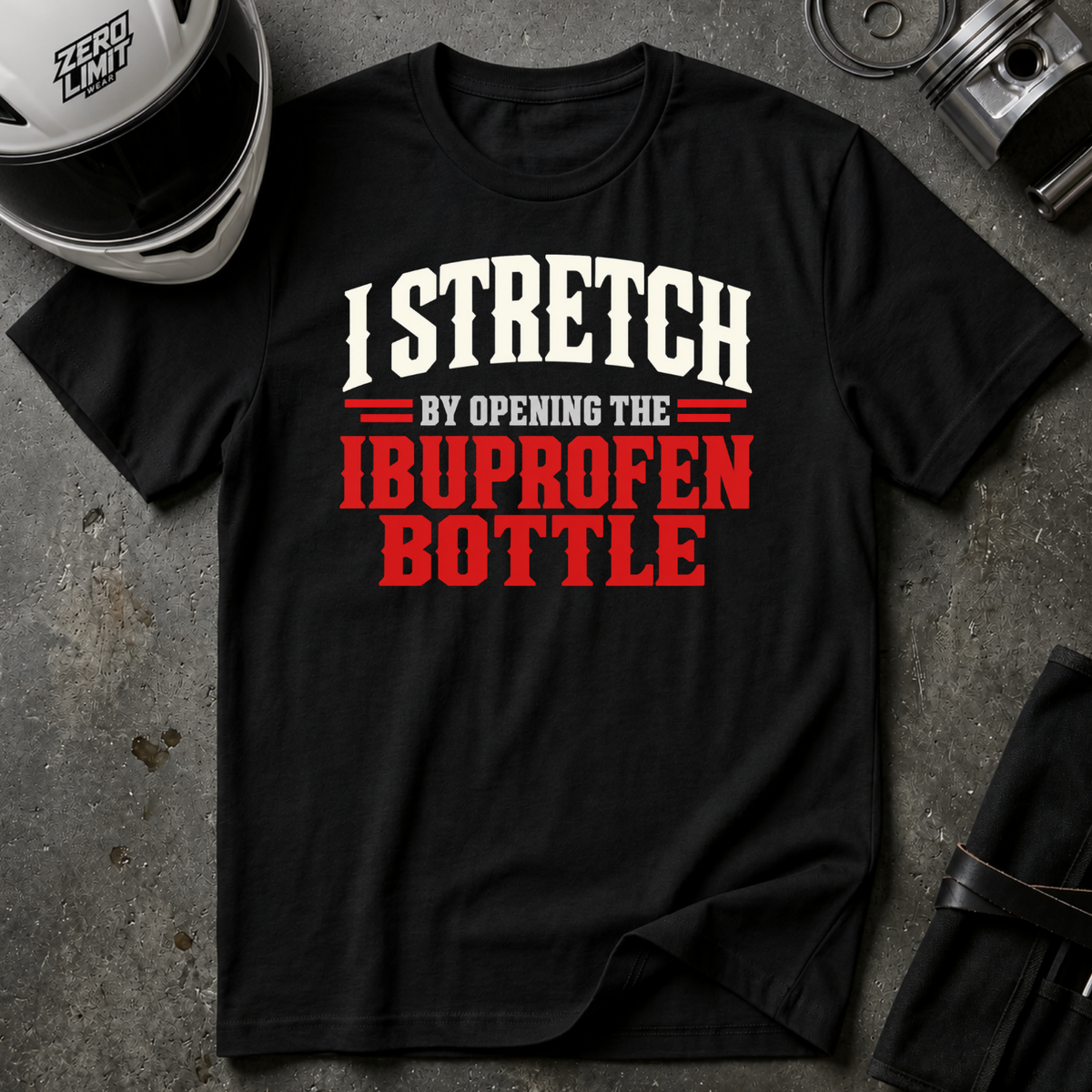 STRETCH BY OPENING IBUPROFEN T-SHIRT