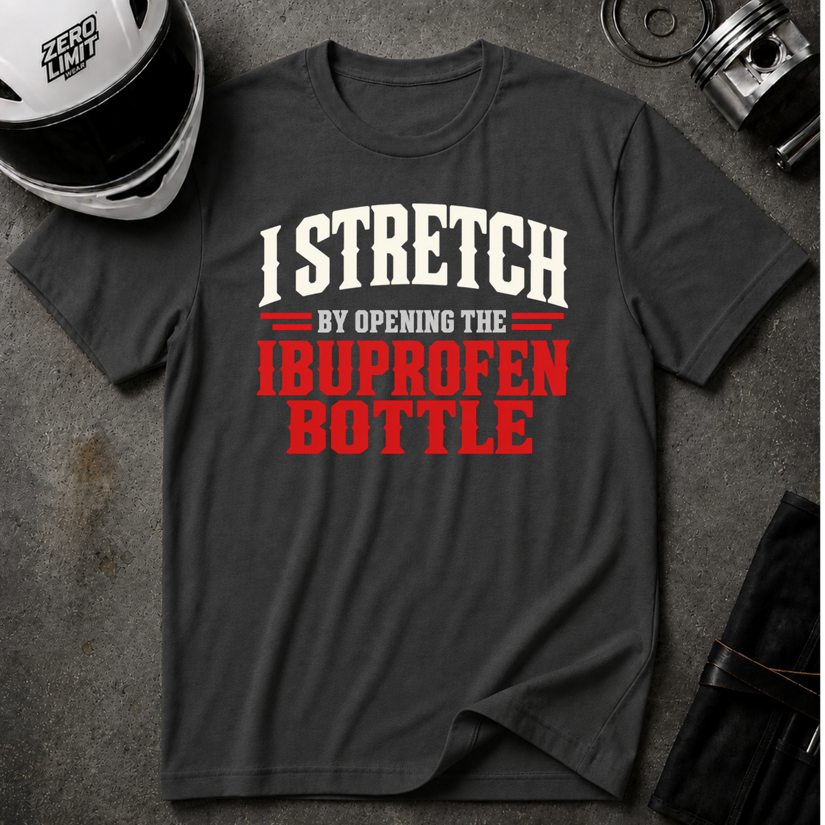 STRETCH BY OPENING IBUPROFEN T-SHIRT