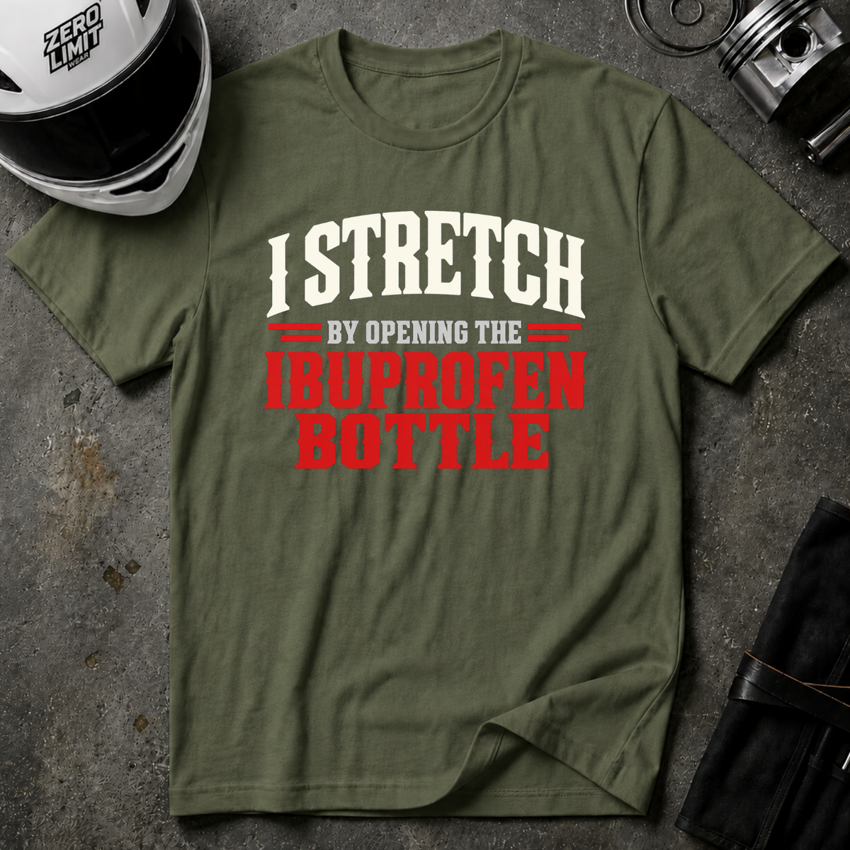 STRETCH BY OPENING IBUPROFEN T-SHIRT
