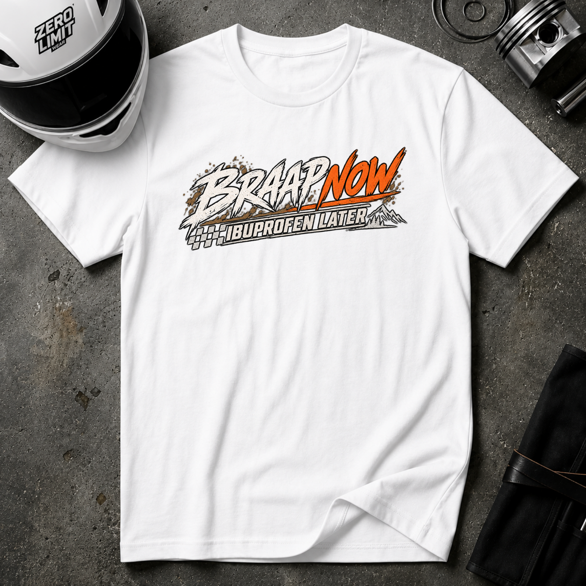 BRAAP NOW, IBUPROFEN LATER T-SHIRT
