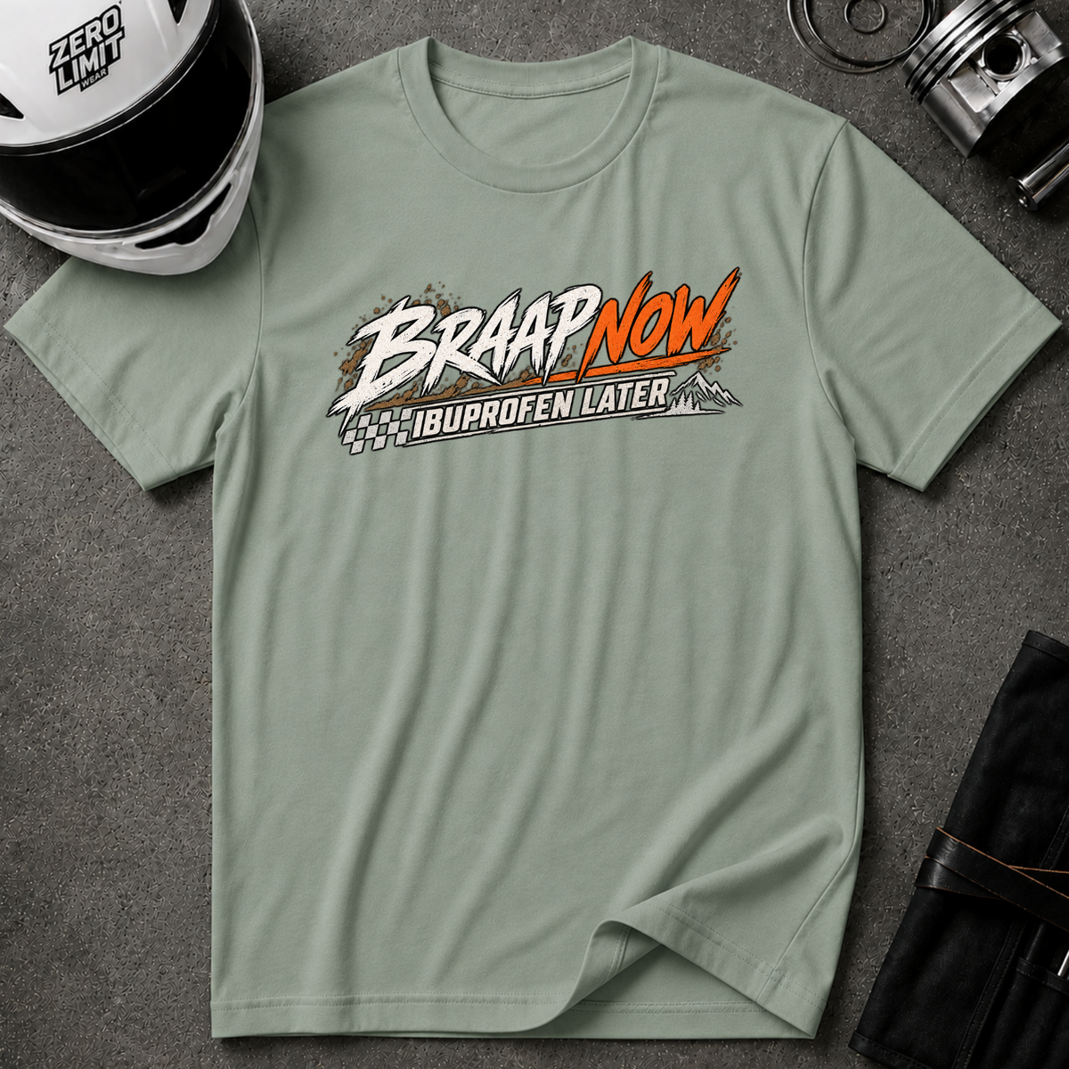 BRAAP NOW, IBUPROFEN LATER T-SHIRT
