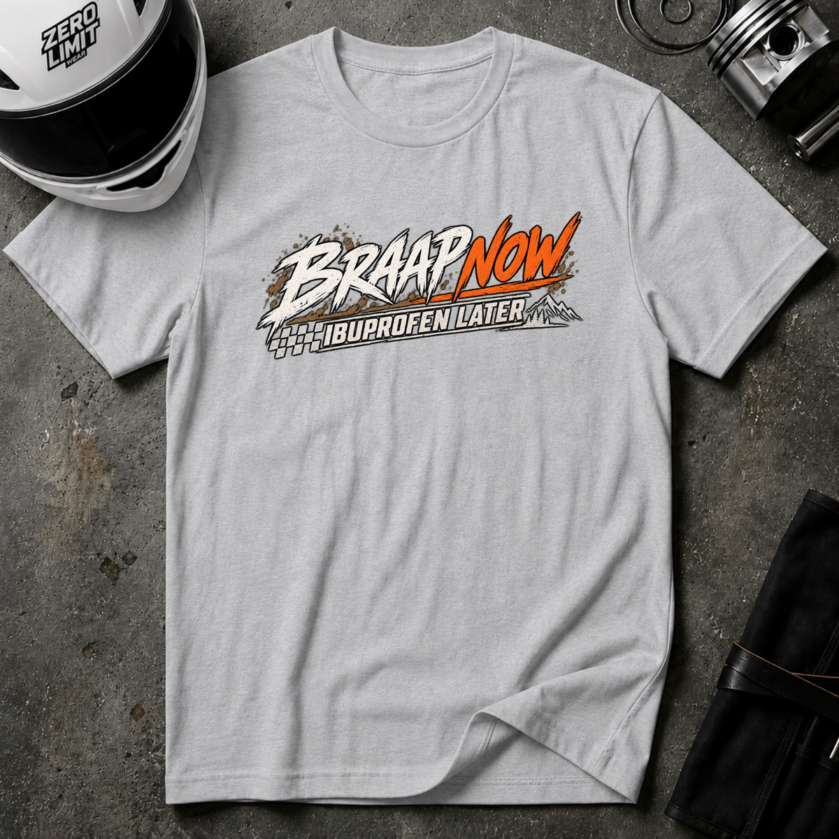 BRAAP NOW, IBUPROFEN LATER T-SHIRT
