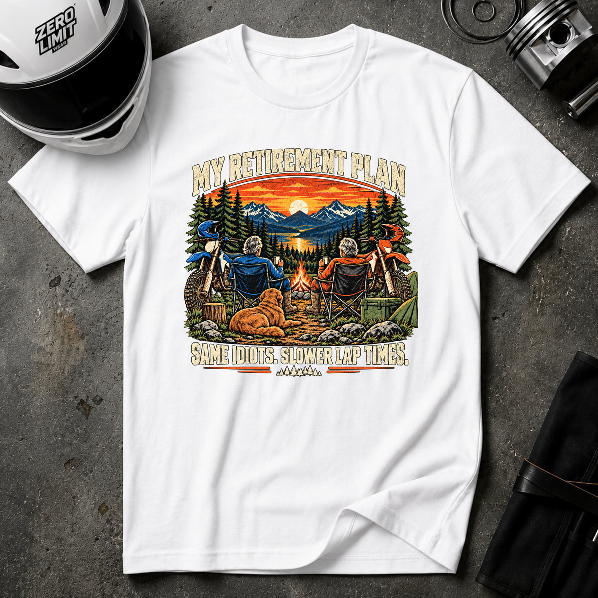 SAME IDIOTS, SLOWER TIMES T-SHIRT