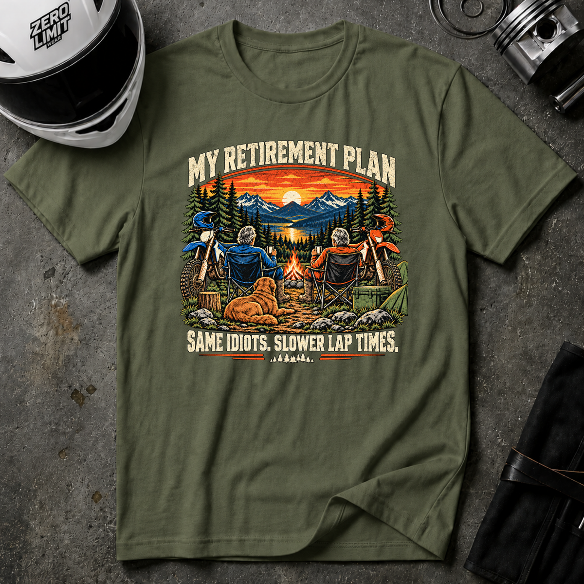 SAME IDIOTS, SLOWER TIMES T-SHIRT