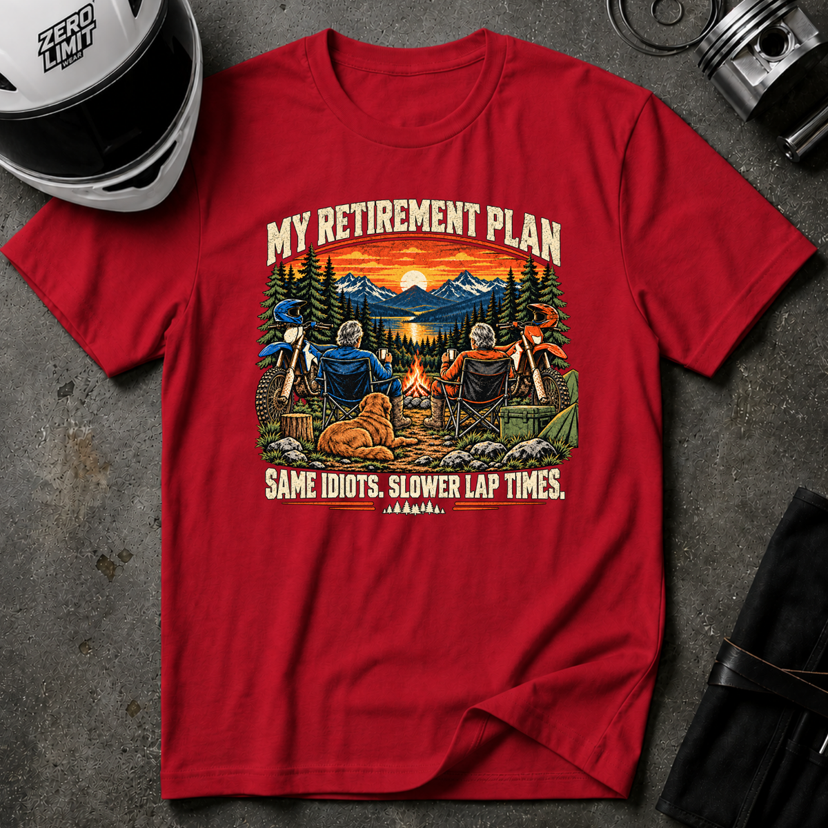 SAME IDIOTS, SLOWER TIMES T-SHIRT