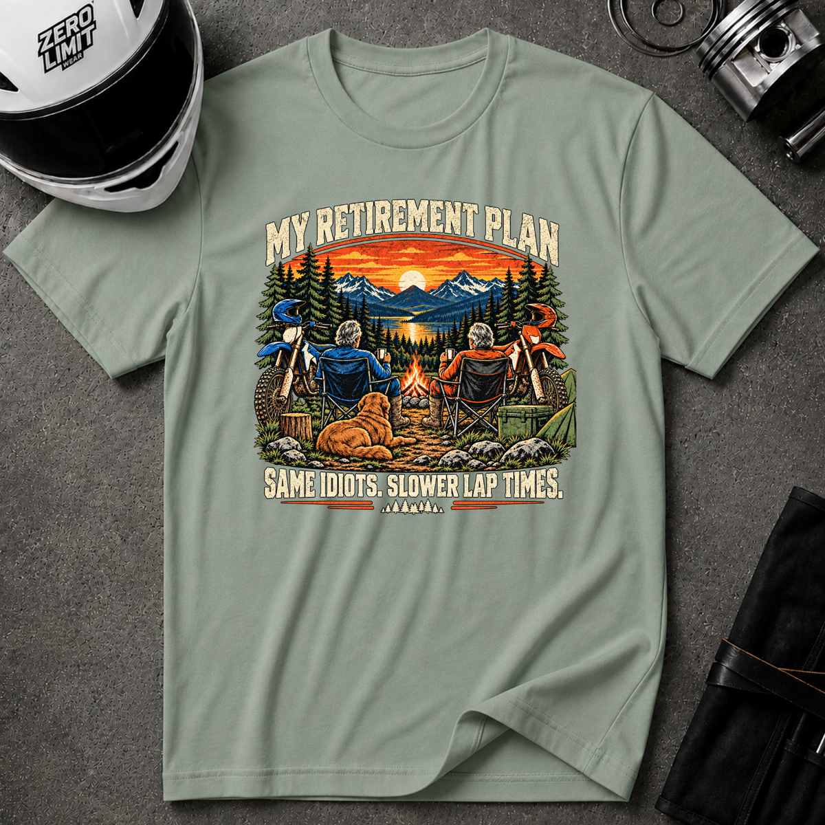 SAME IDIOTS, SLOWER TIMES T-SHIRT
