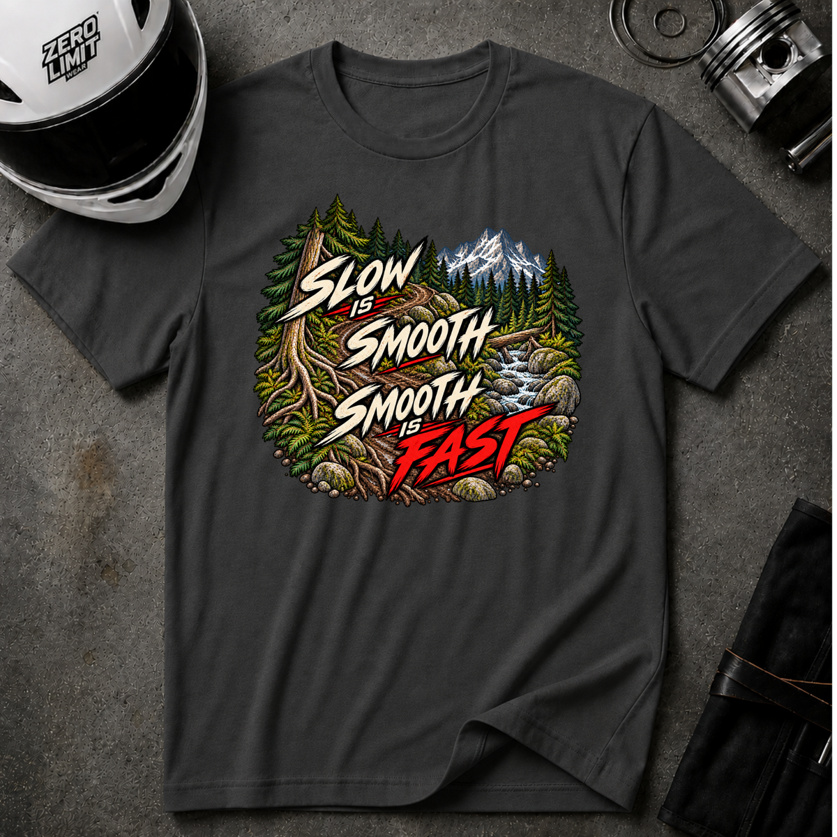 SLOW IS SMOOTH, SMOOTH IS FAST T-SHIRT