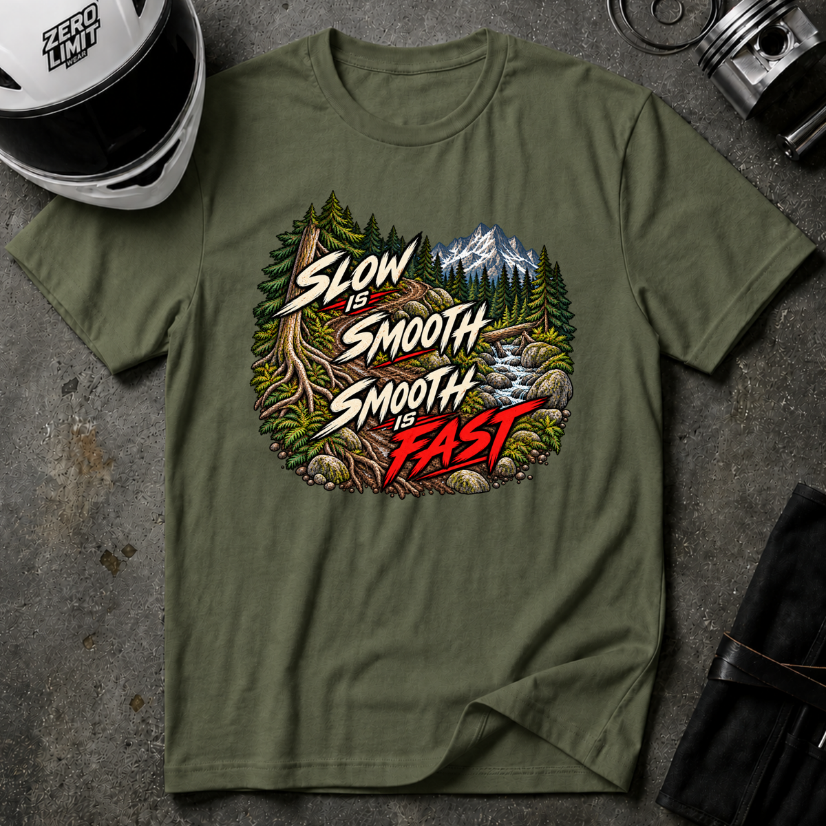 SLOW IS SMOOTH, SMOOTH IS FAST T-SHIRT