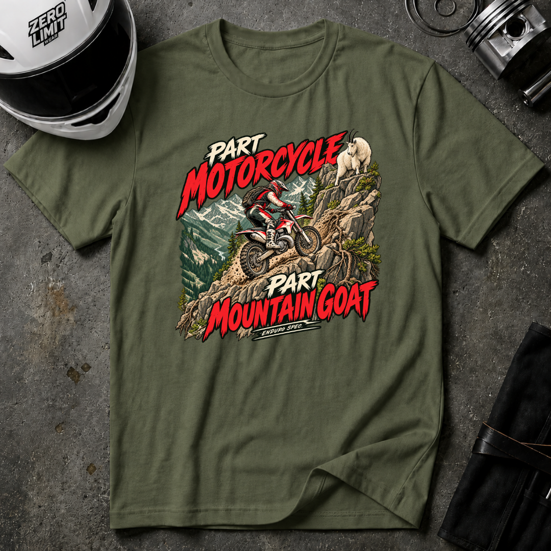PART MOTORCYCLE PART GOAT T-SHIRT