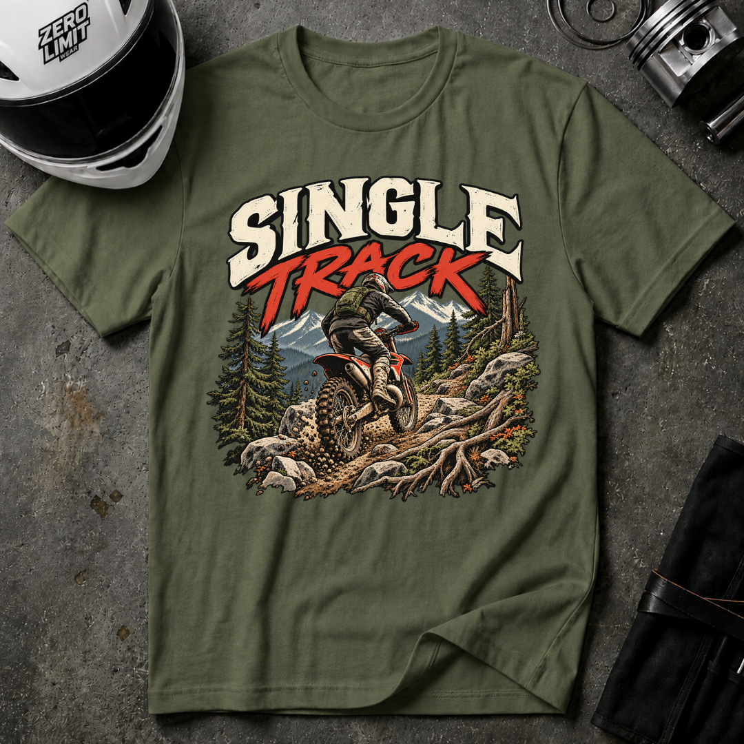 SINGLE TRACK HILLSIDE T-SHIRT