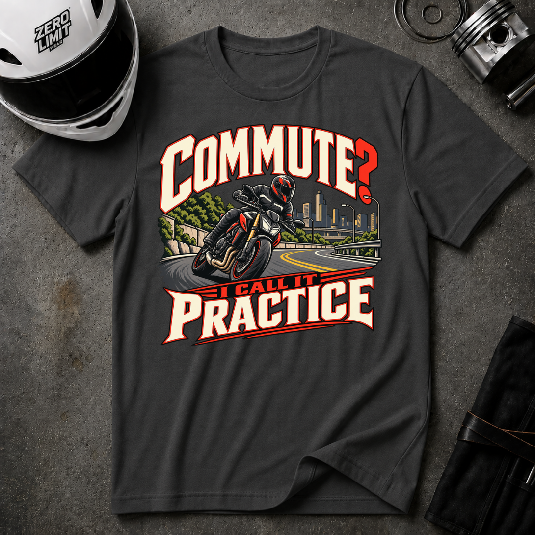 COMMUTE IS PRACTICE T-SHIRT