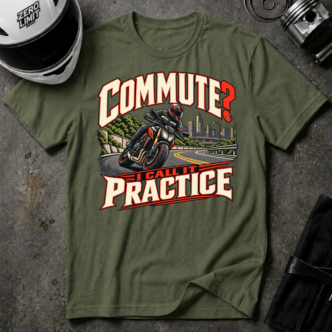 COMMUTE IS PRACTICE T-SHIRT