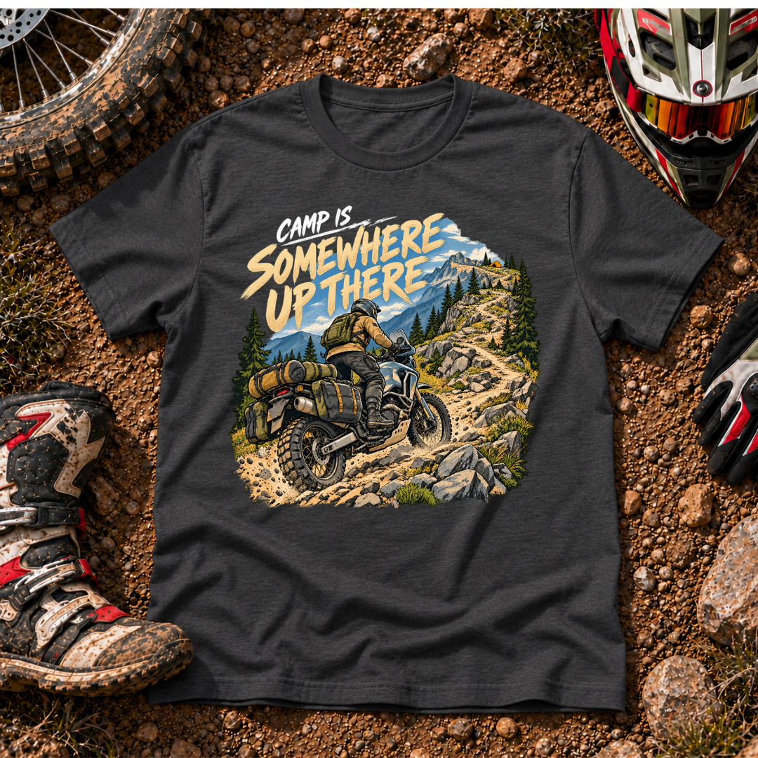 CAMP IS SOMEWHERE T-SHIRT