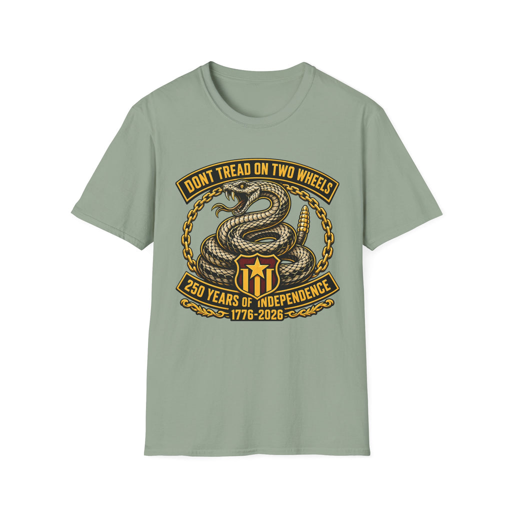 DON'T TREAD ON TWO WHEELS T-SHIRT