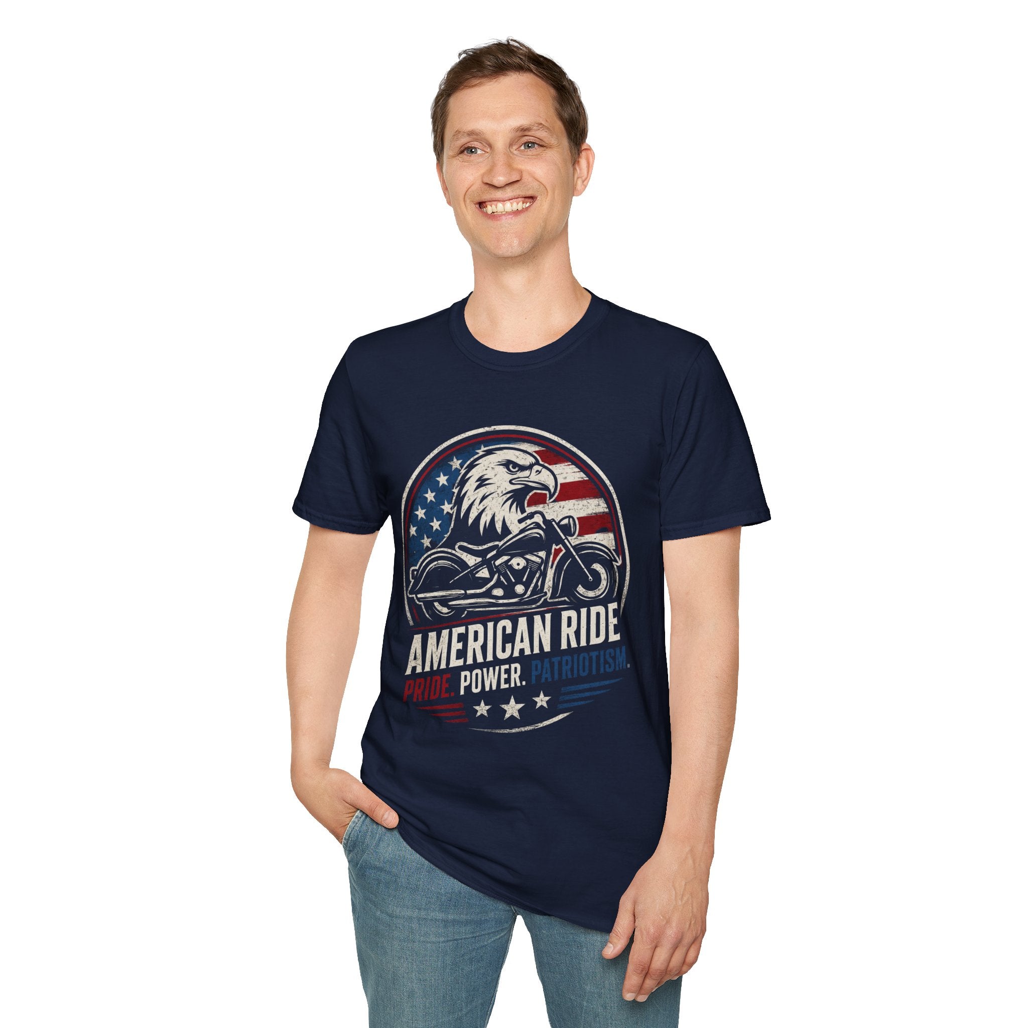 American Ride Pride. Power. Patriotism T-Shirt