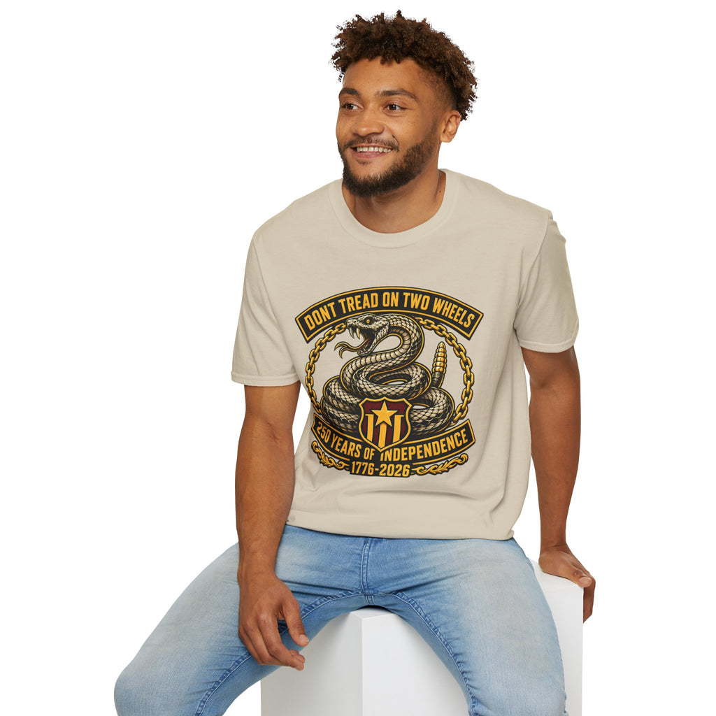 DON'T TREAD ON TWO WHEELS T-SHIRT