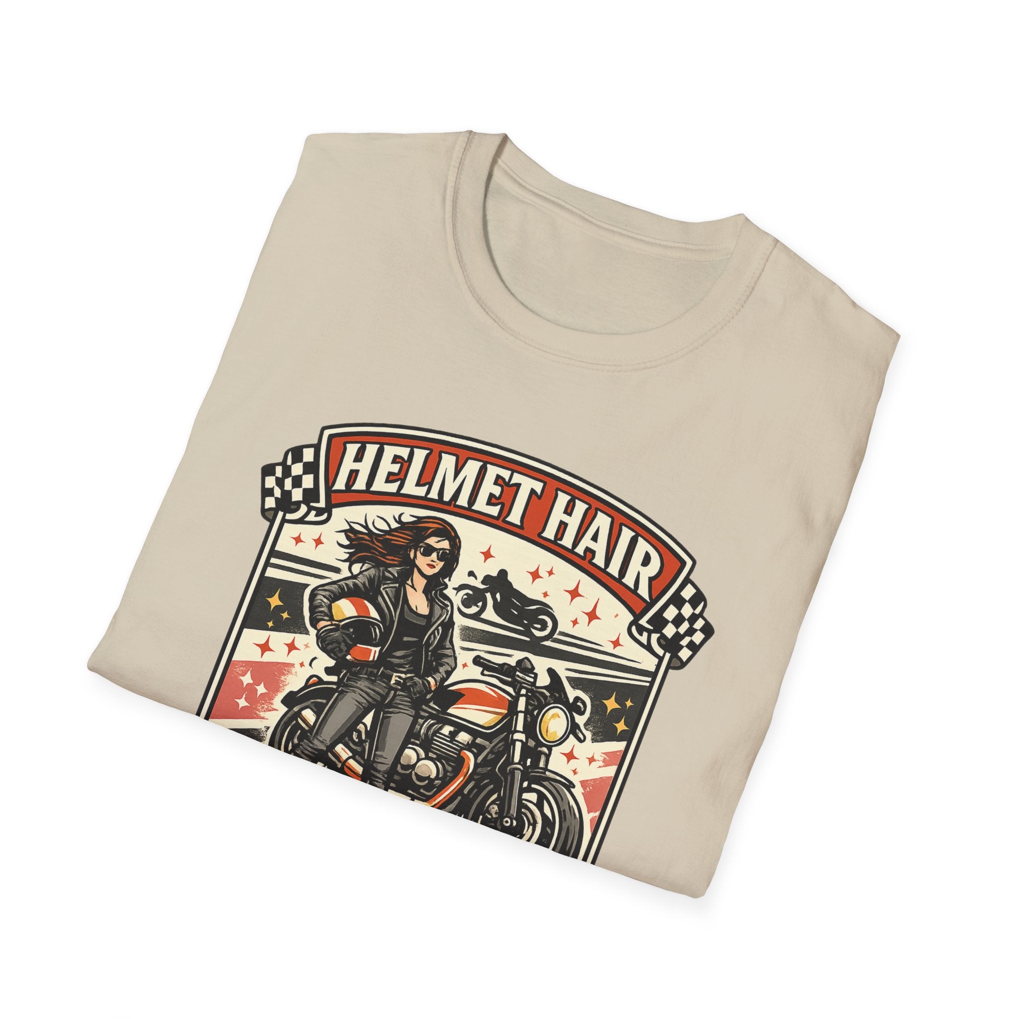 Helmet Hair Don't Care T-Shirt