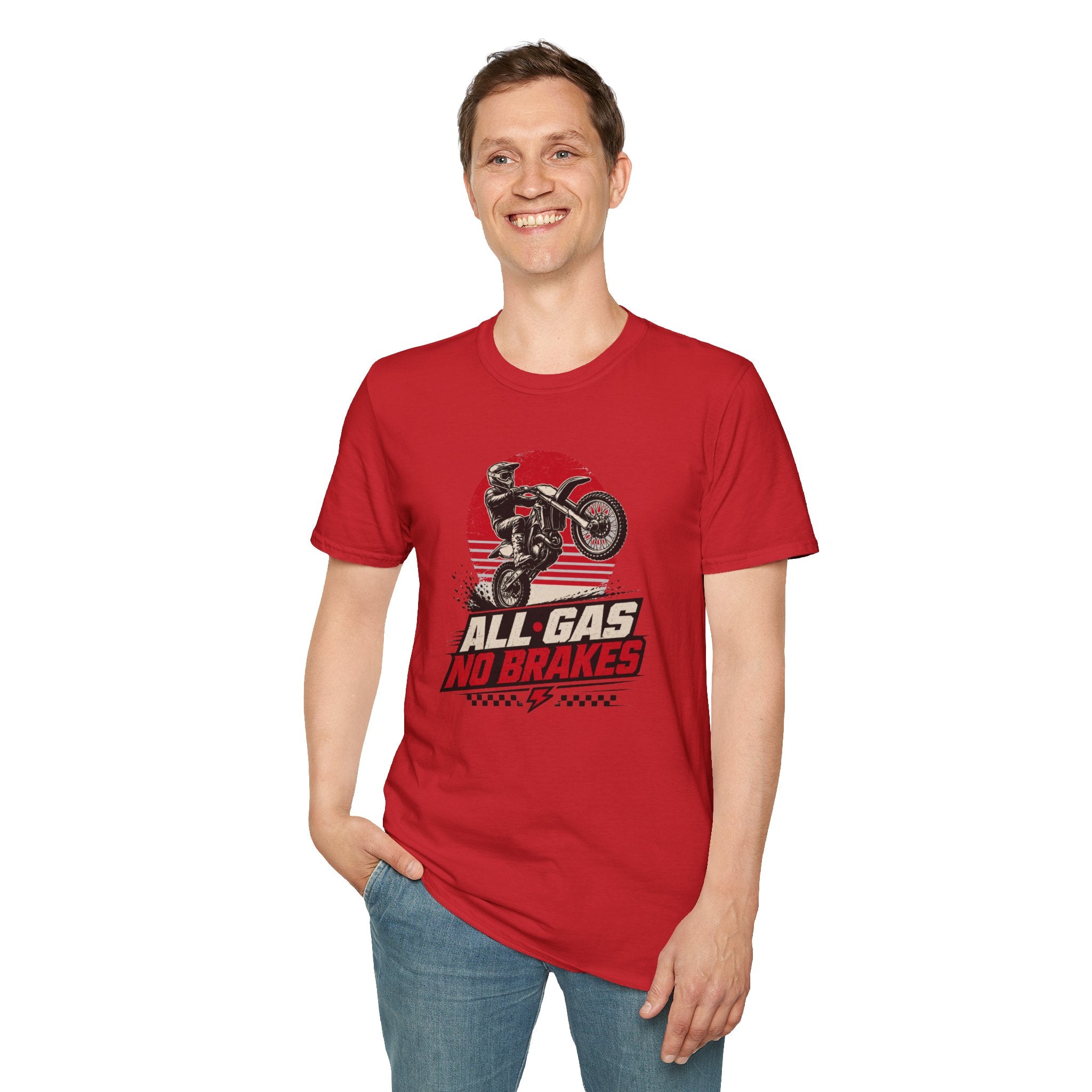 All Gas No Brakes Motorcycle T-Shirt