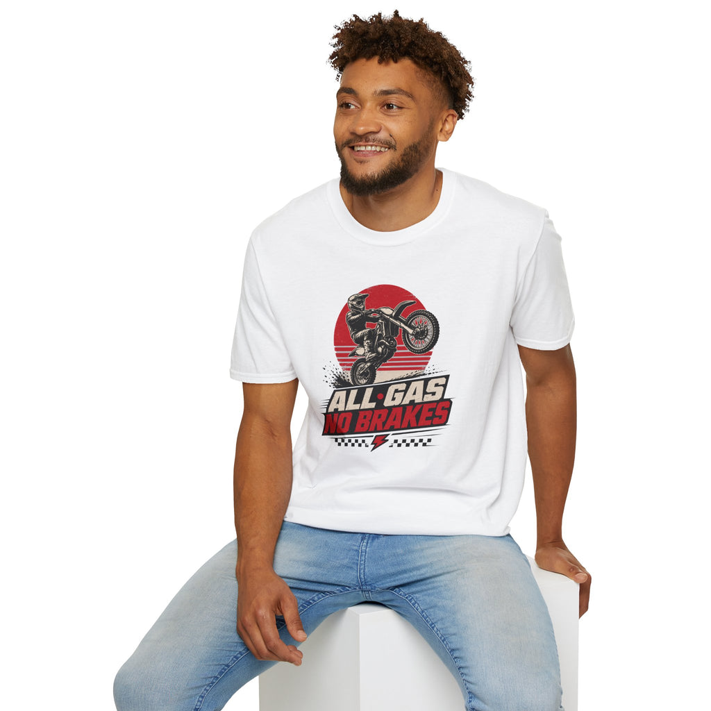 All Gas No Brakes Motorcycle T-Shirt