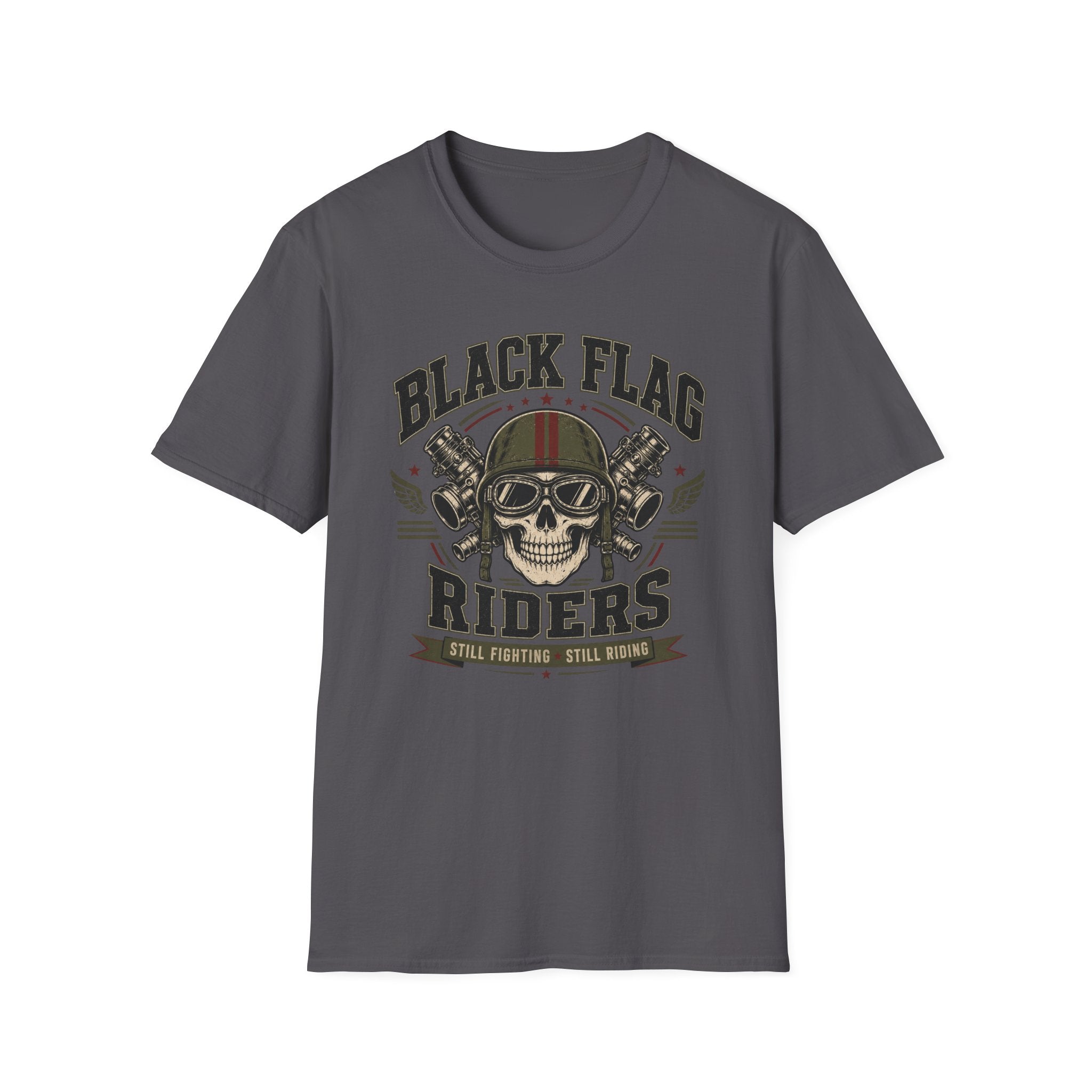 Black Flag Riders Skull T-Shirt