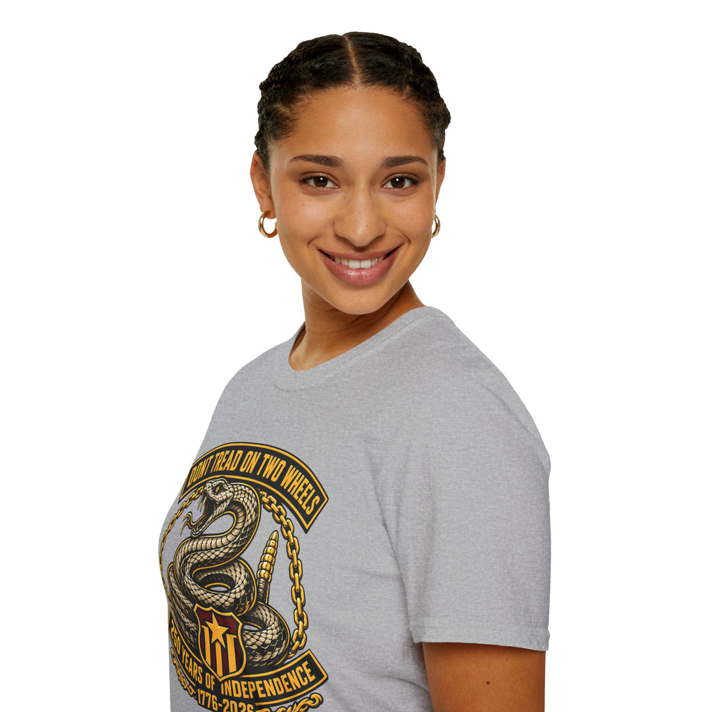 DON'T TREAD ON TWO WHEELS T-SHIRT