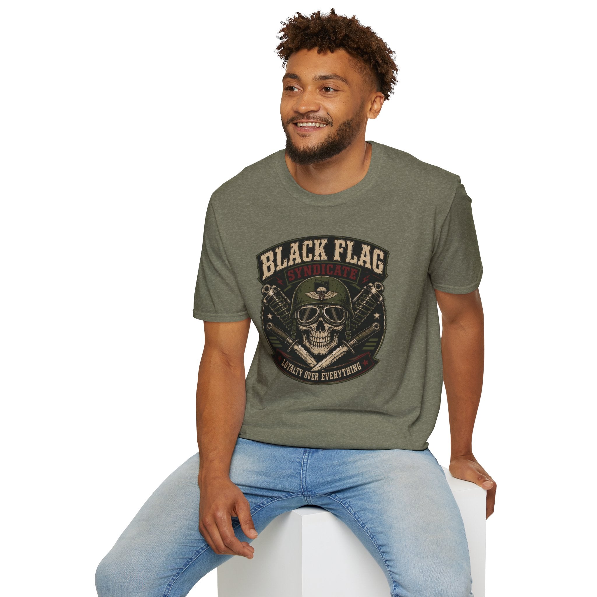 Black Flag Skull Patch T-Shirt