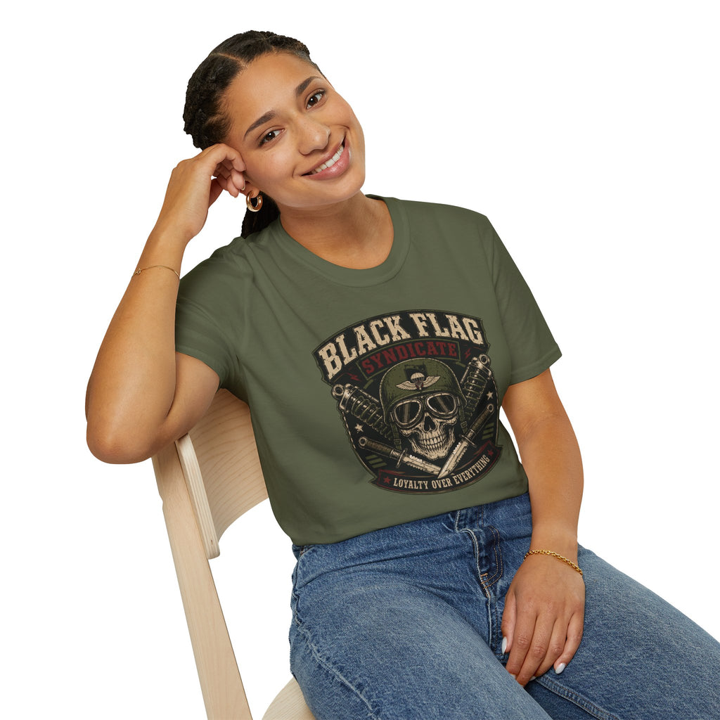 Black Flag Skull Patch T-Shirt