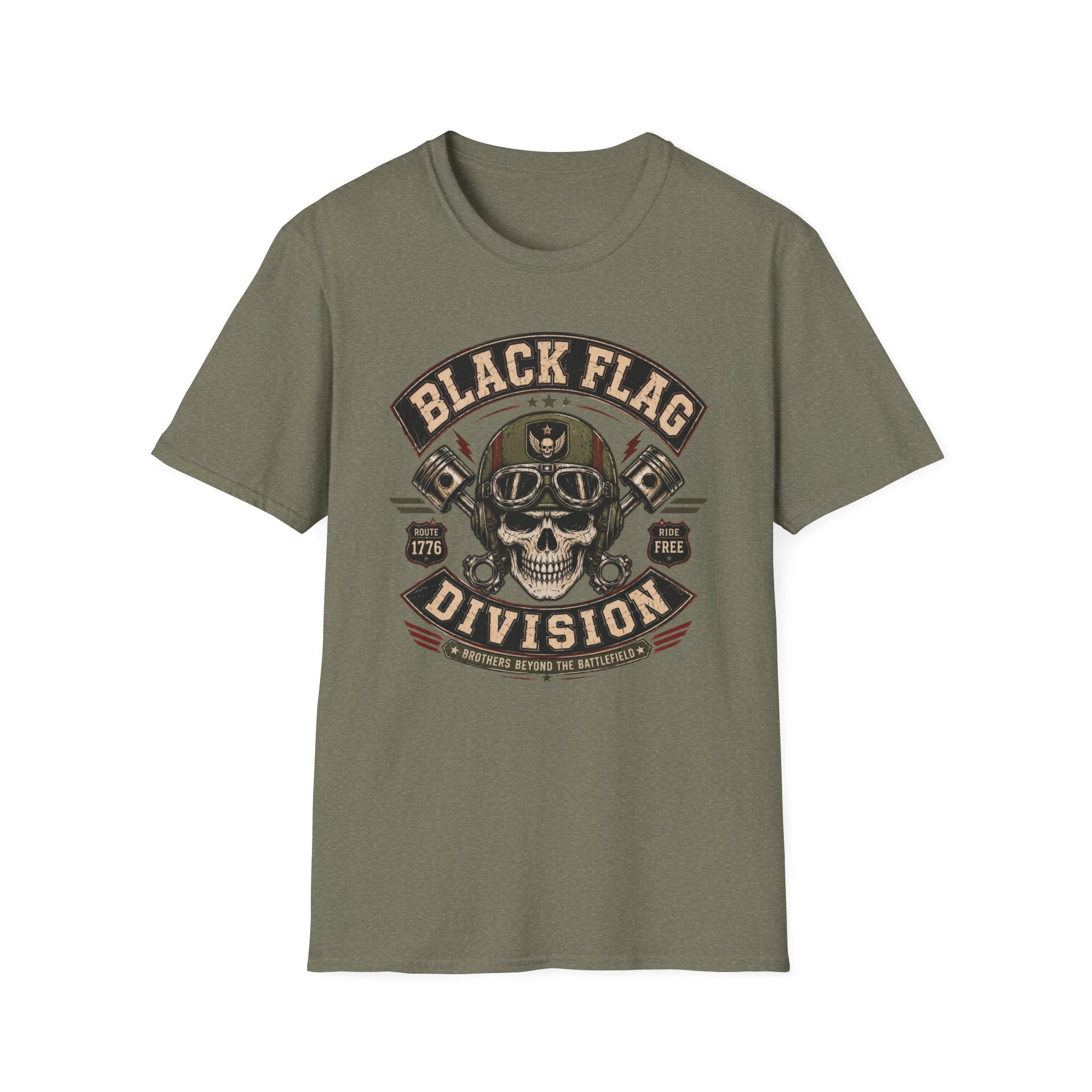 Black Flag Division Skull T-Shirt