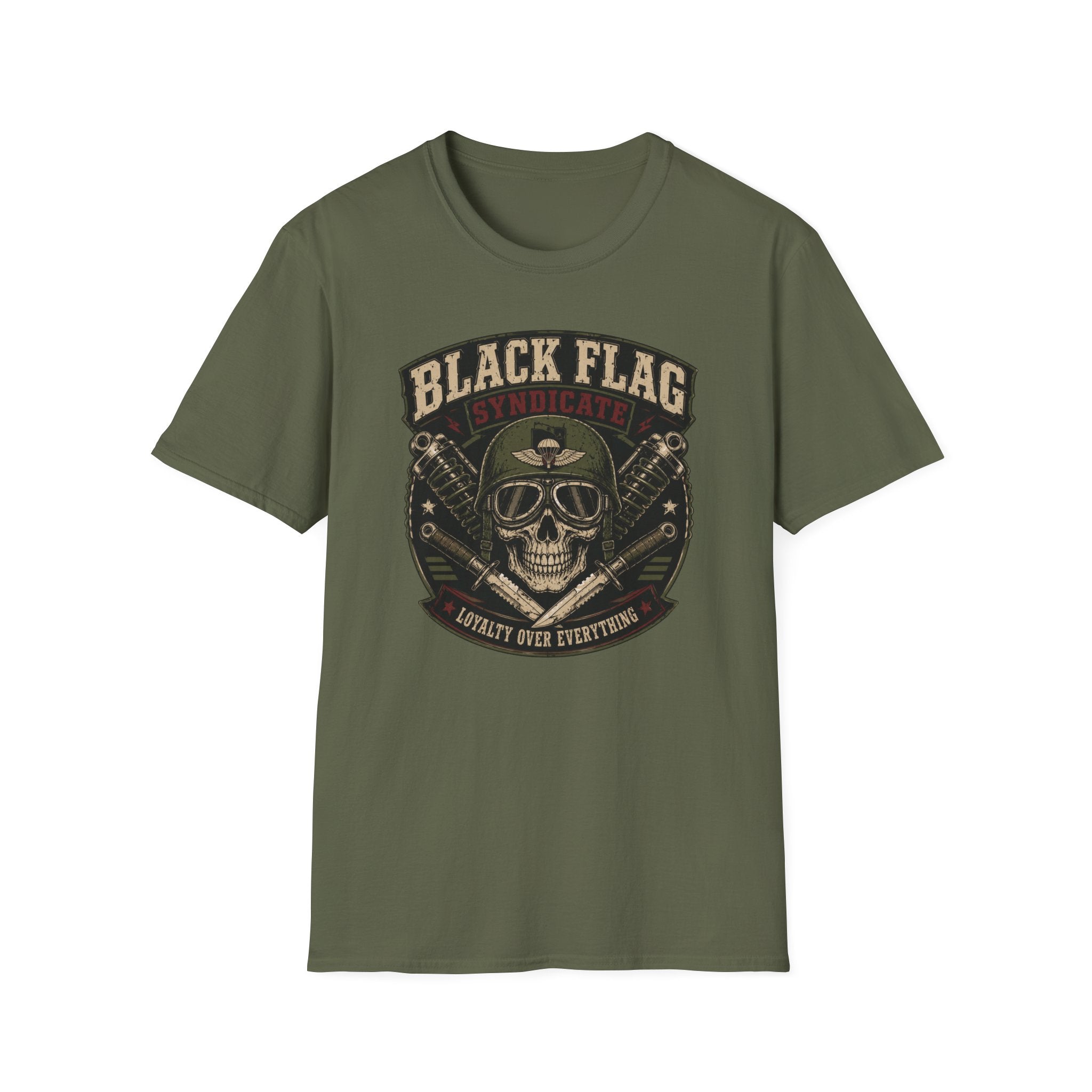Black Flag Skull Patch T-Shirt