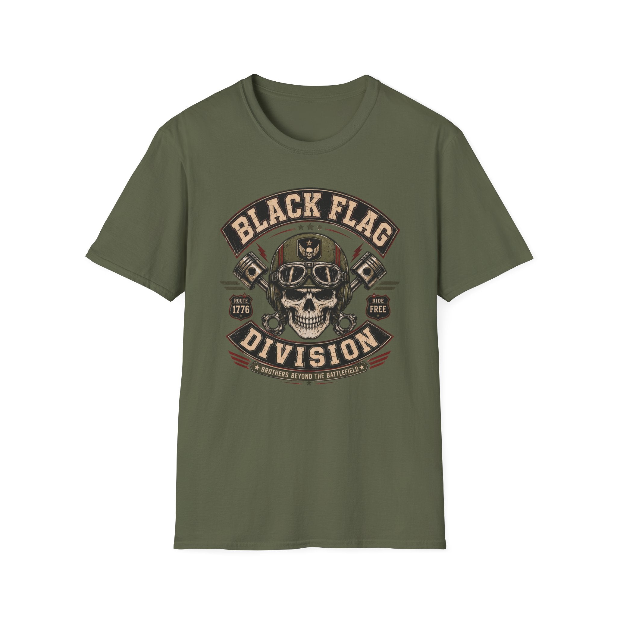 Black Flag Division Skull T-Shirt