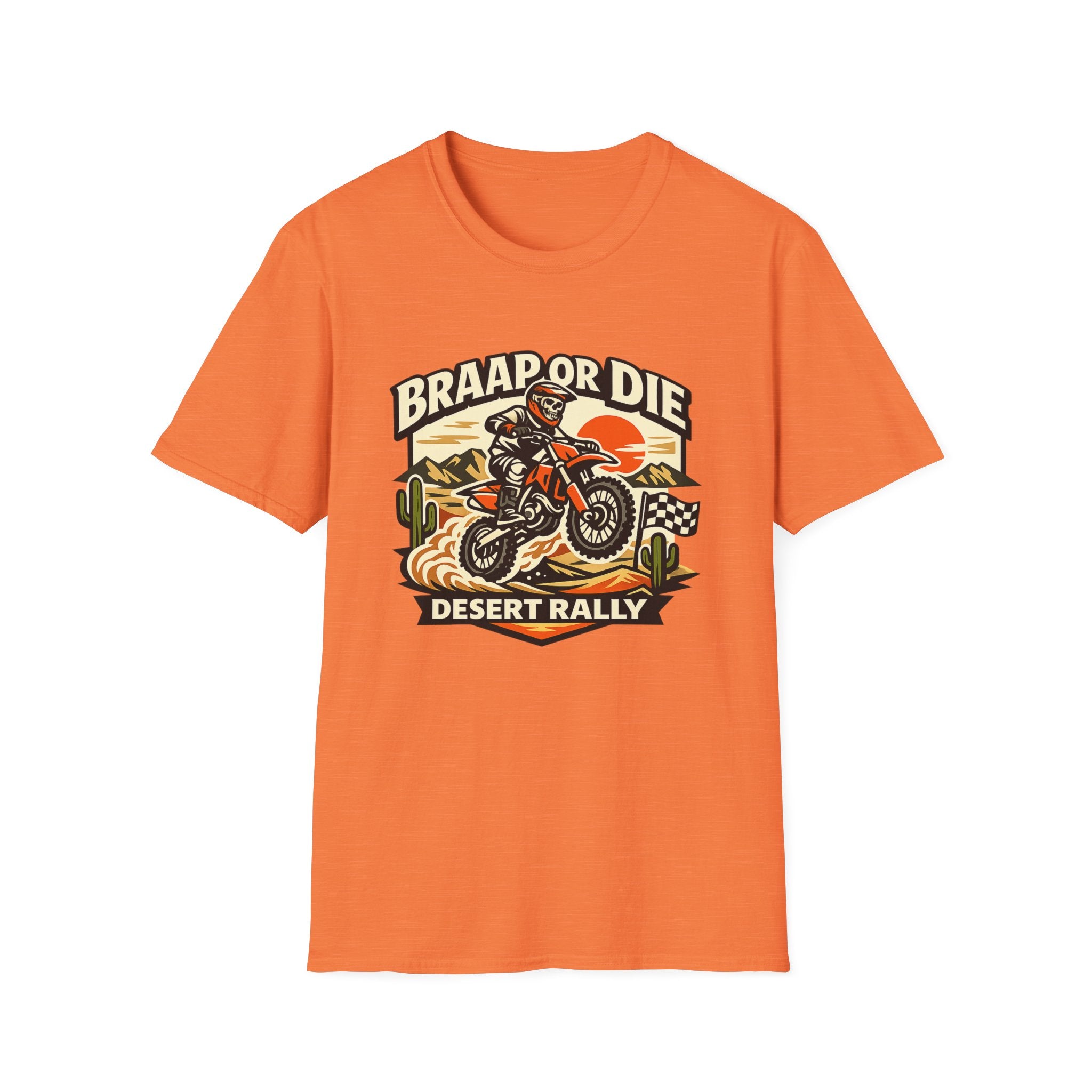 Desert Rally 'Braap or Die' Motorcycle T‑Shirt