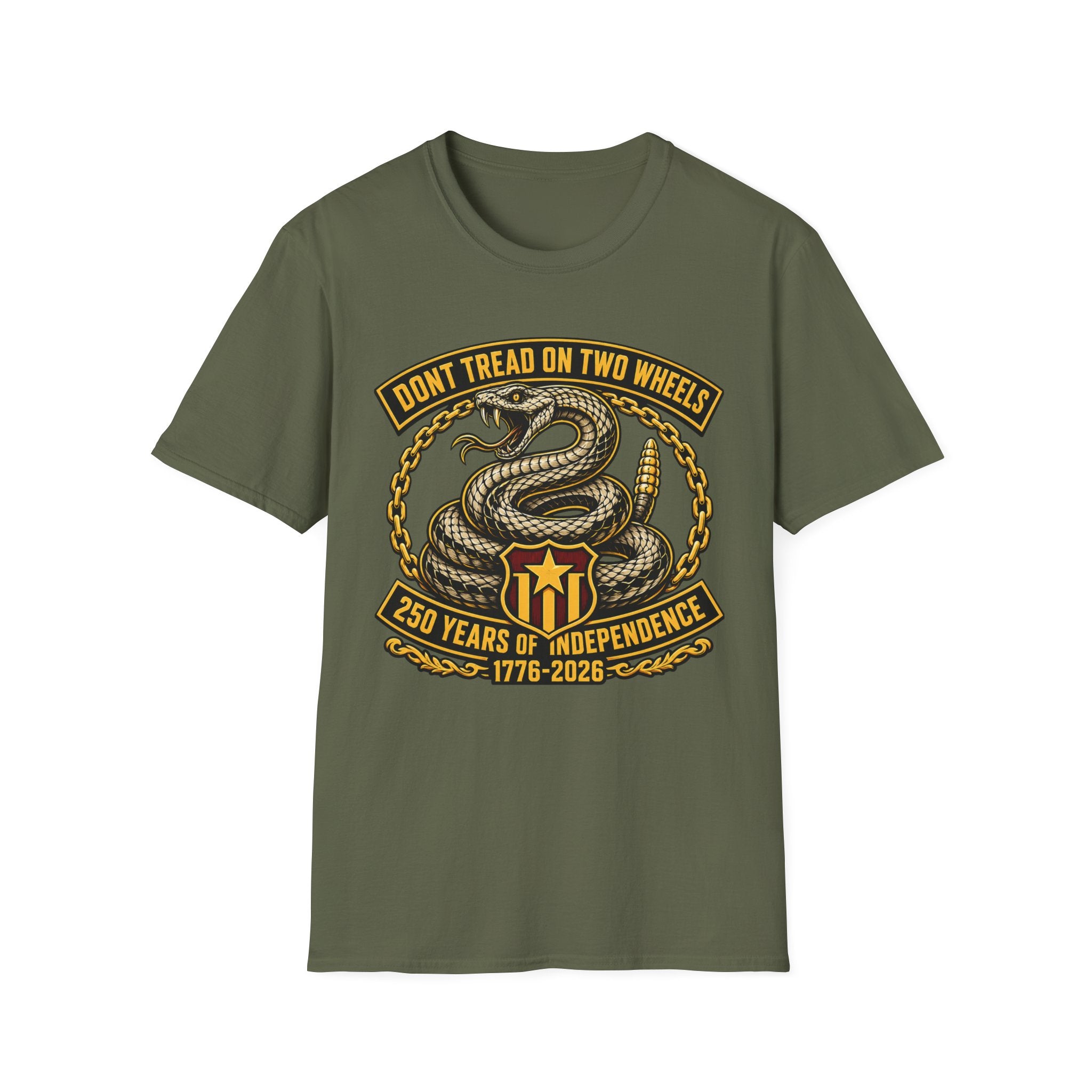 DON'T TREAD ON TWO WHEELS T-SHIRT