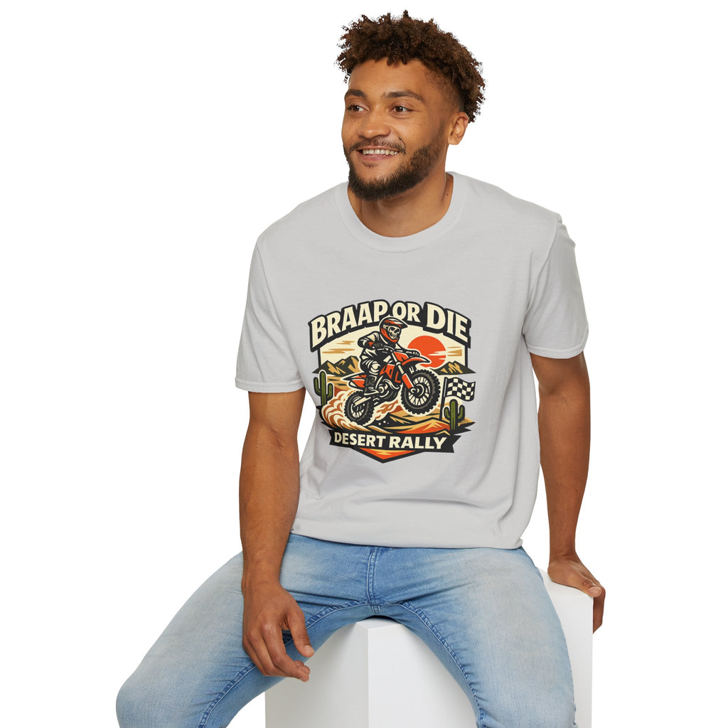 Desert Rally 'Braap or Die' Motorcycle T‑Shirt