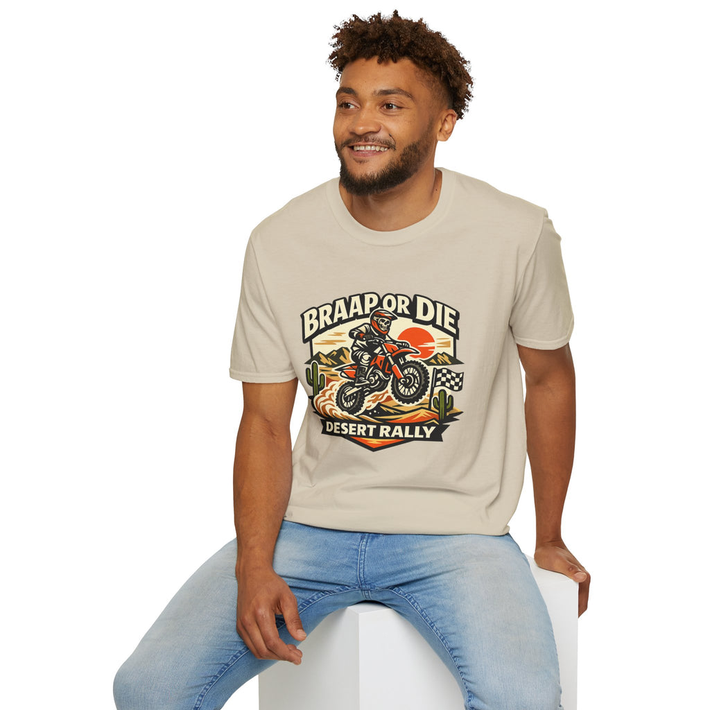 Desert Rally 'Braap or Die' Motorcycle T‑Shirt