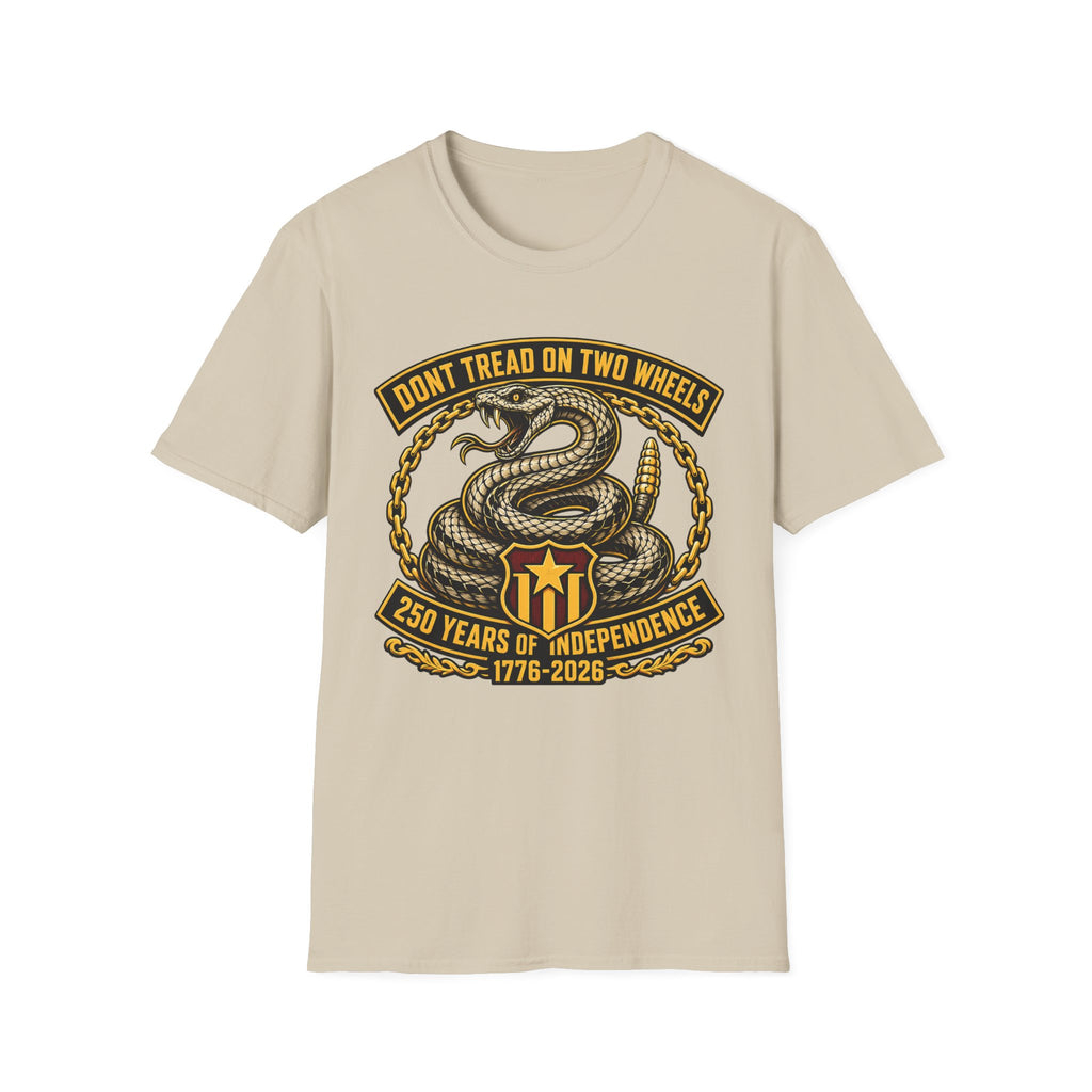 DON'T TREAD ON TWO WHEELS T-SHIRT