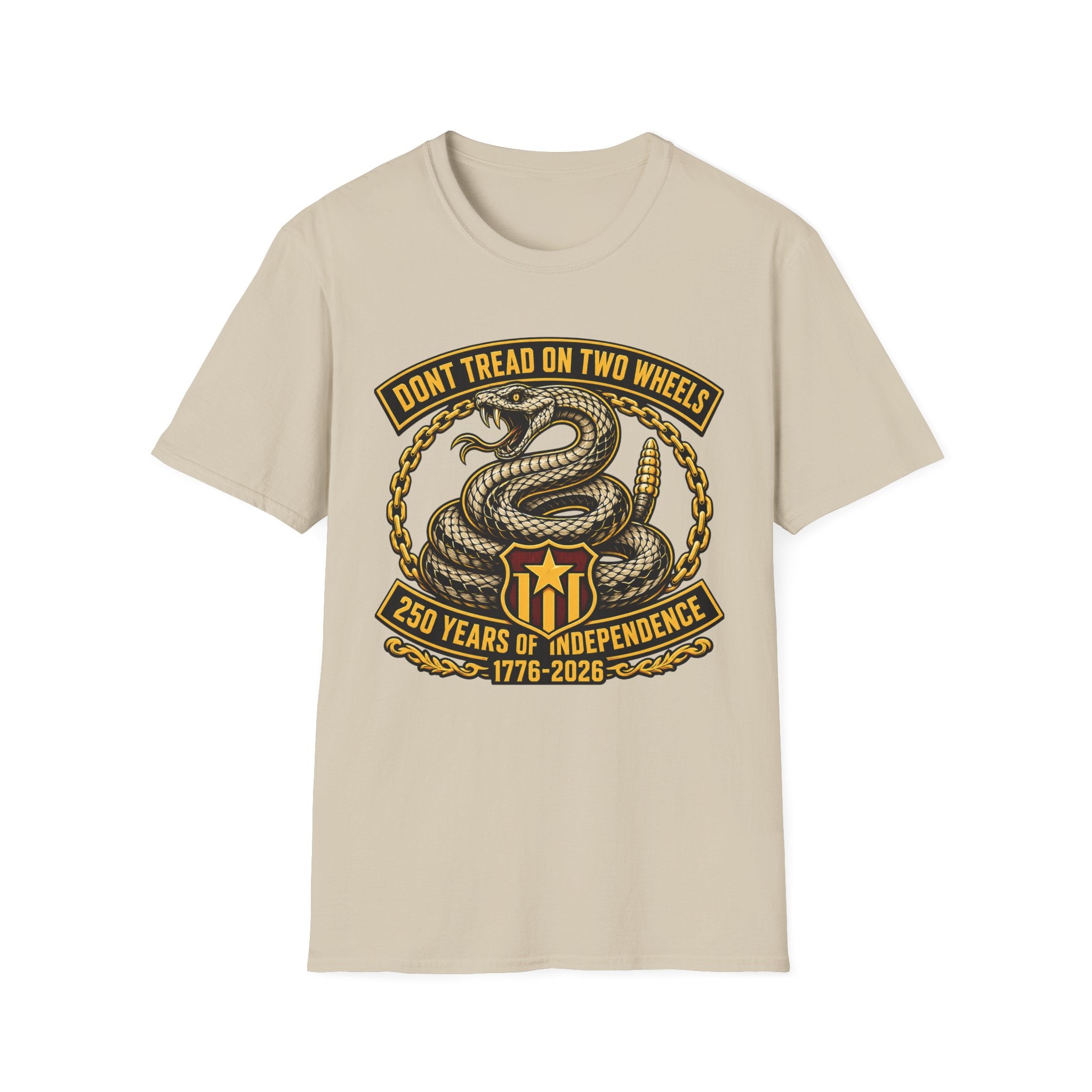 DON'T TREAD ON TWO WHEELS T-SHIRT