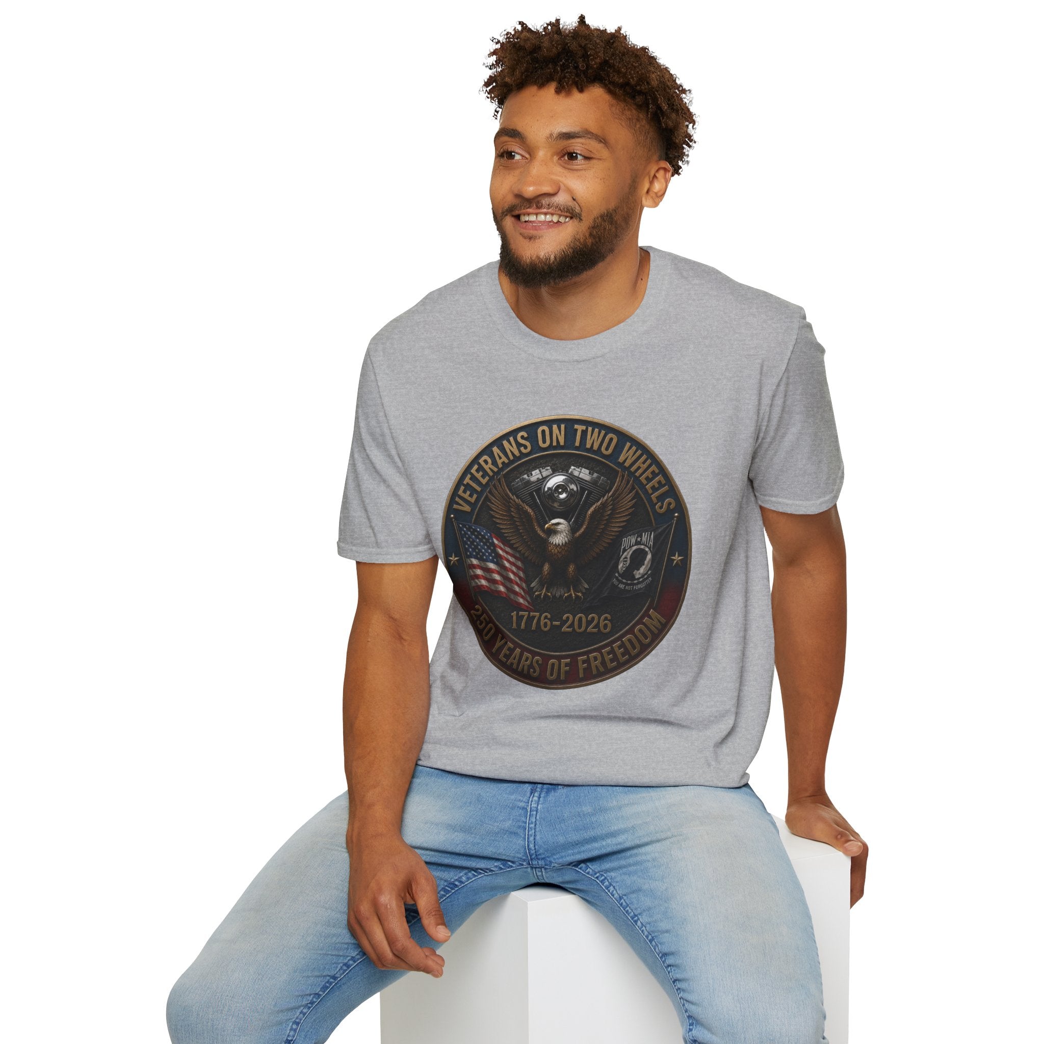 VETERANS ON TWO WHEELS T-SHIRT