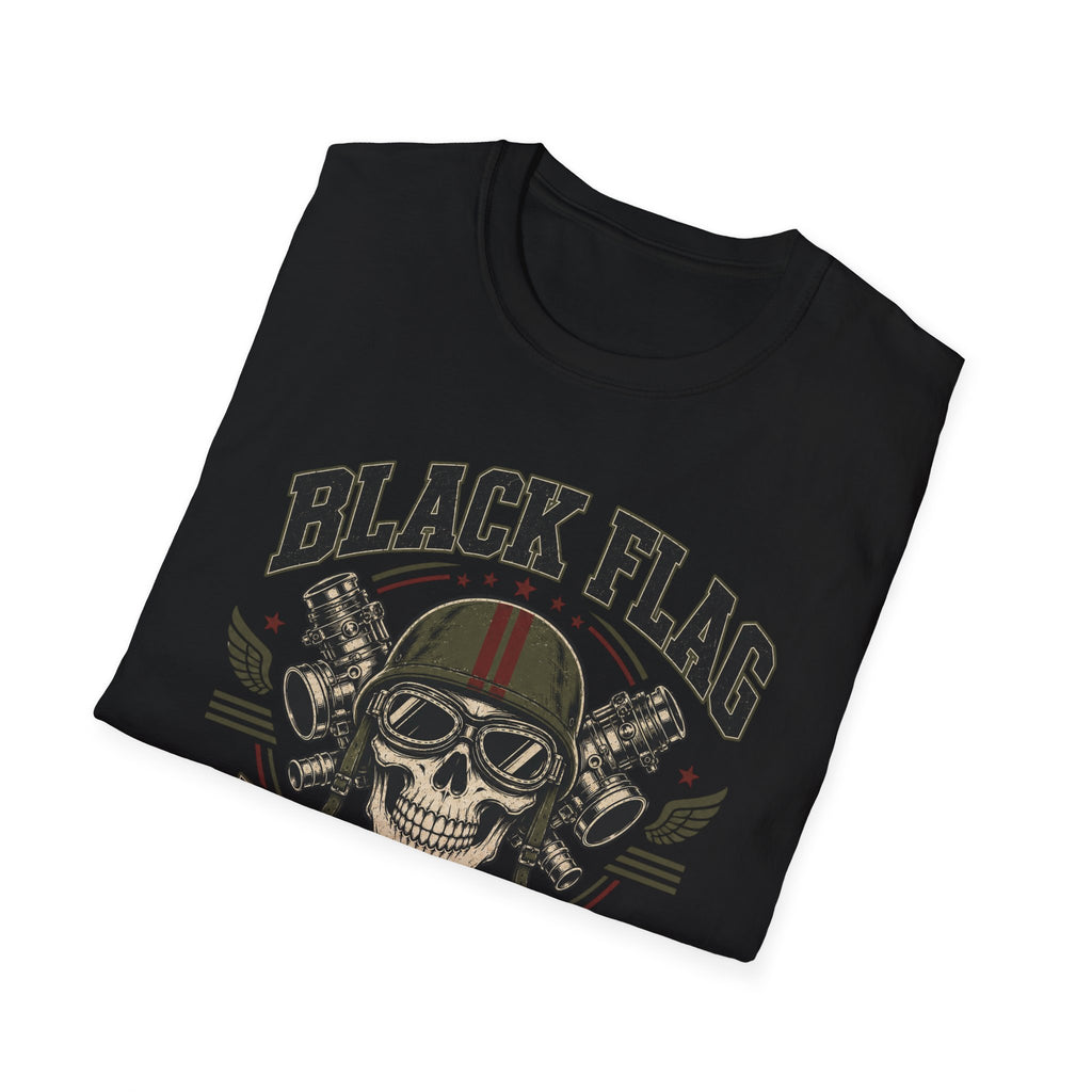 Black Flag Riders Skull T-Shirt
