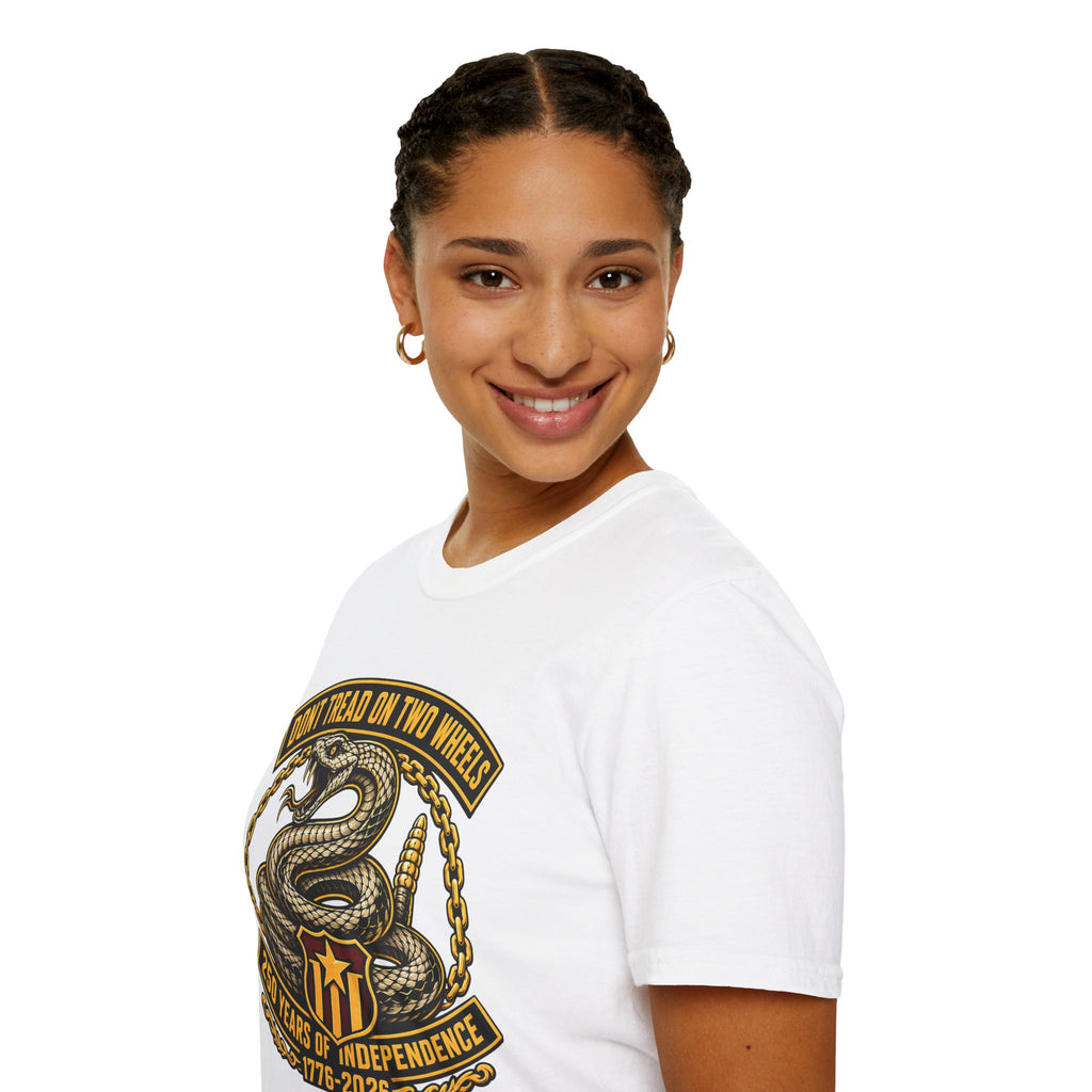 DON'T TREAD ON TWO WHEELS T-SHIRT