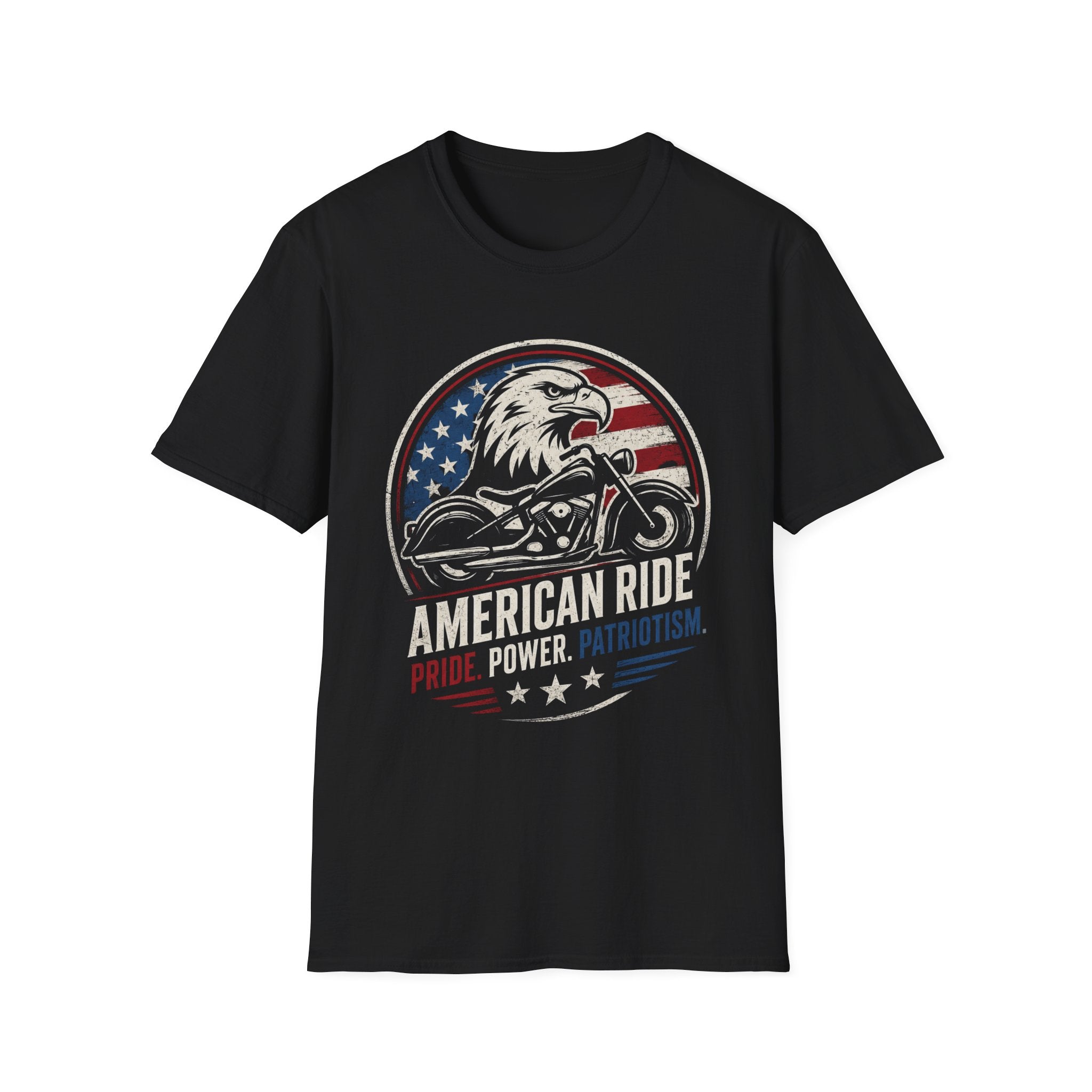 American Ride Pride. Power. Patriotism T-Shirt
