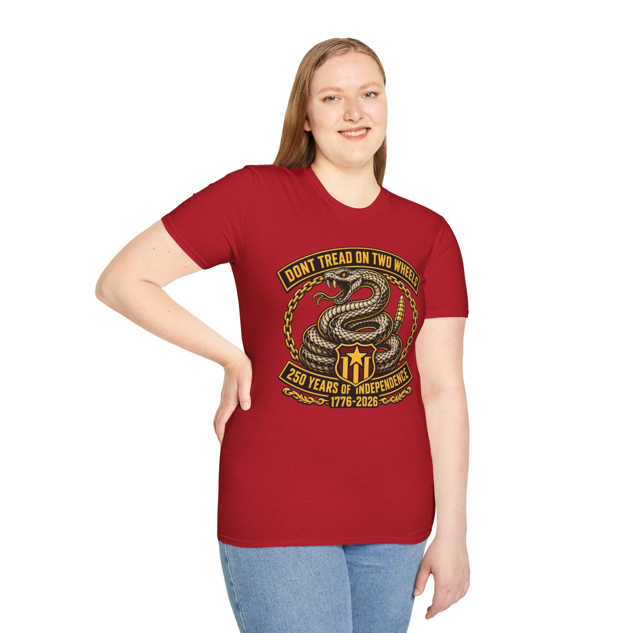 DON'T TREAD ON TWO WHEELS T-SHIRT