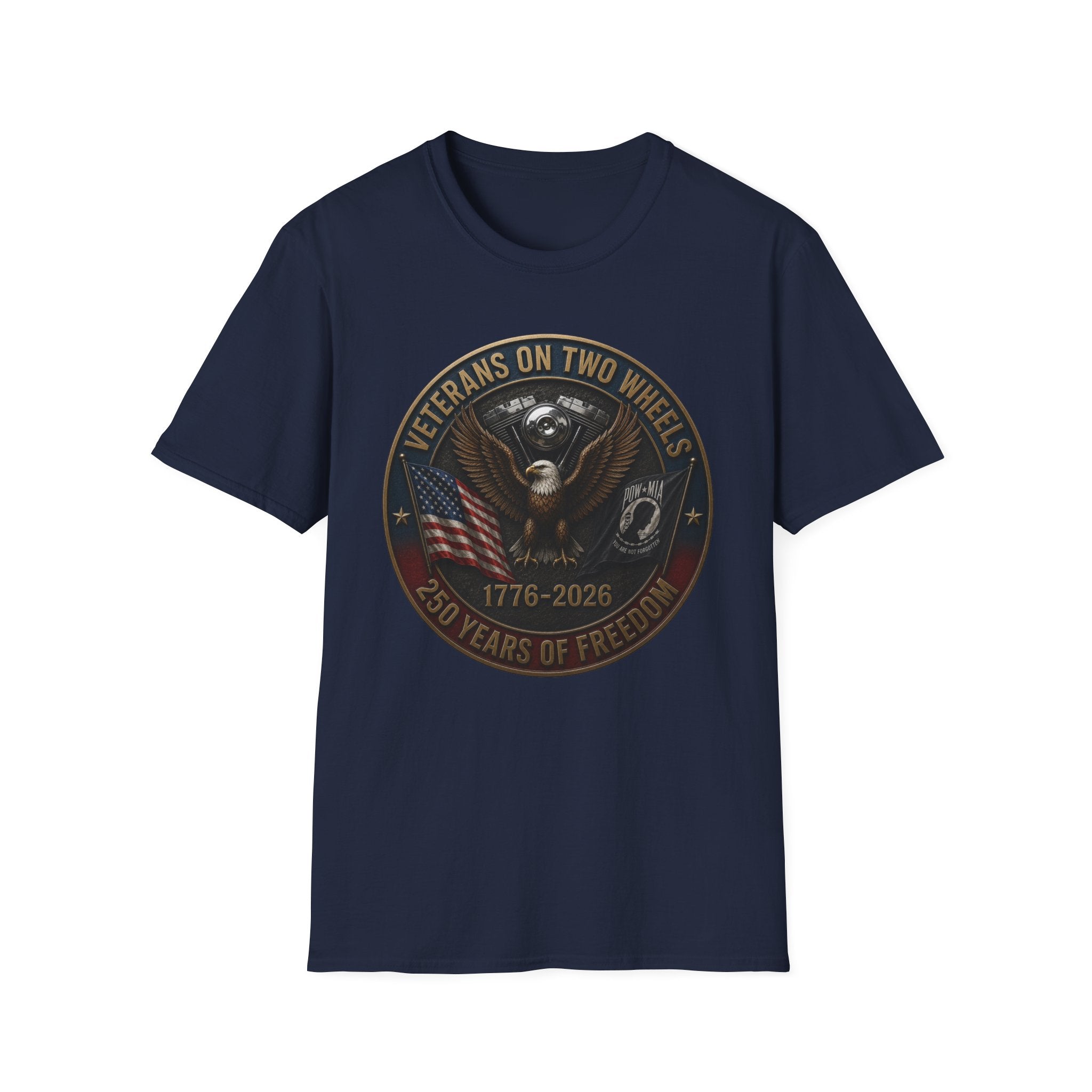 VETERANS ON TWO WHEELS T-SHIRT