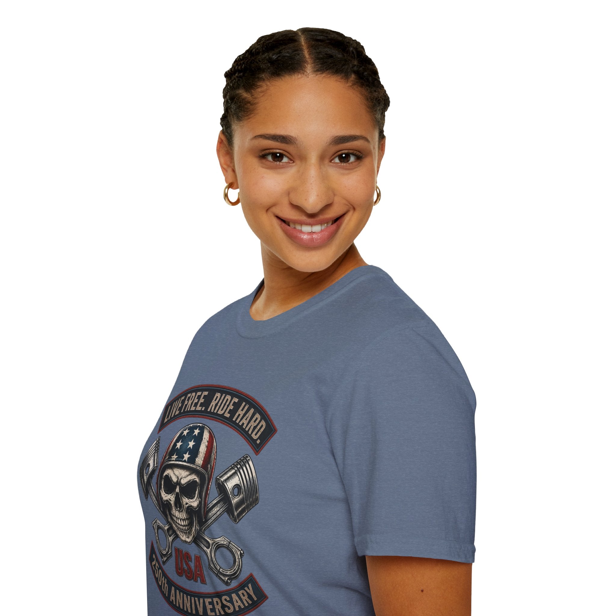 LIVE FREE RIDE HARD - 250TH ANNIVERSARY T-SHIRT