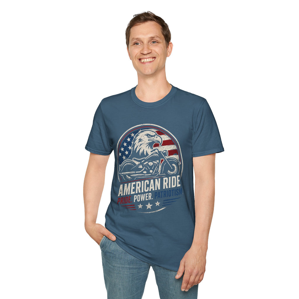 American Ride Pride. Power. Patriotism T-Shirt